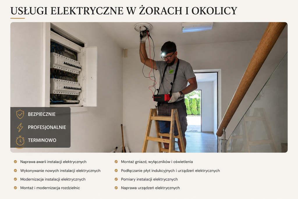 Elektryk Żory – usługi elektryczne, naprawa i modernizacja instalacji elektrycznych